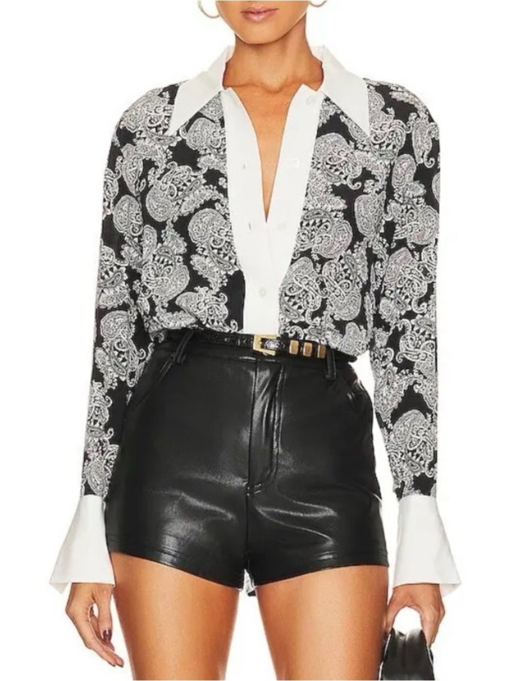 Equipment Black & White Paisley Button-Down Shirt - 80% OFF MSRP!!!